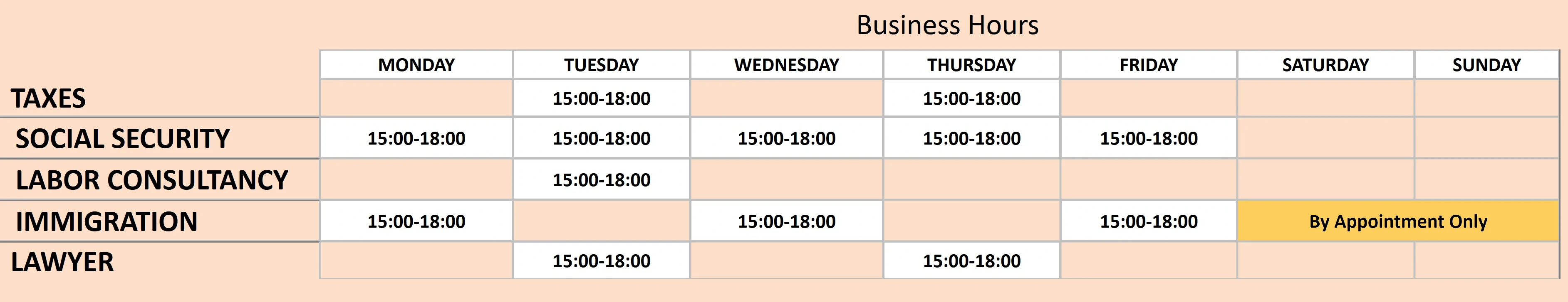 Business Hours